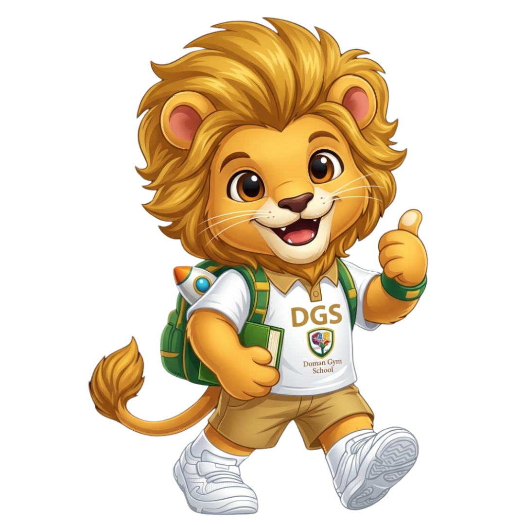 Mascota León de Doman Gym School